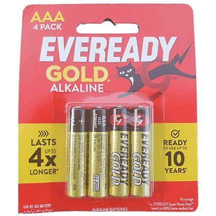 Eveready Battery Gold AAA - 4 pcs