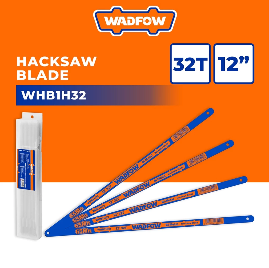 WADFOW HACKSAW BLADE MANGANESE STEEL (12" X 300MM/32T/65MN) (WHB1H32)