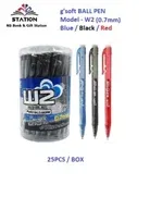 G'Soft Ball Pen W2 0.7 mm Red
