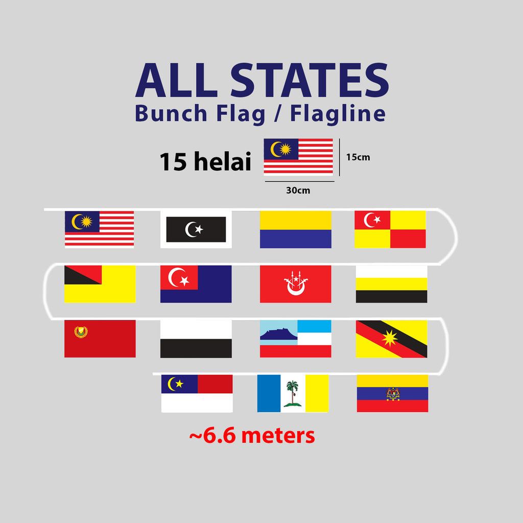 All States Flagline Bunch Flag
