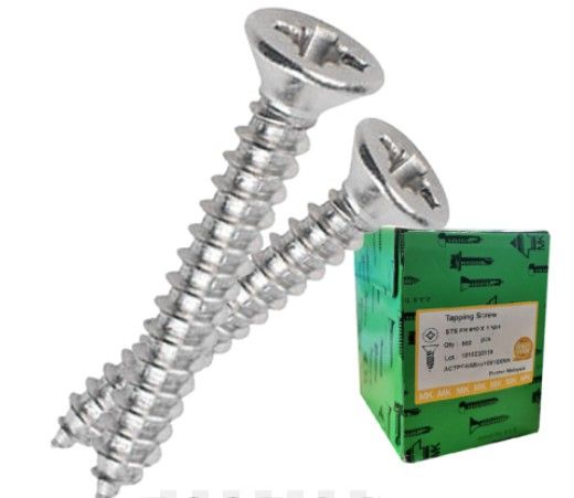CSK Head Self Tapping Screws #10 x 2" (50PCS/PKT)