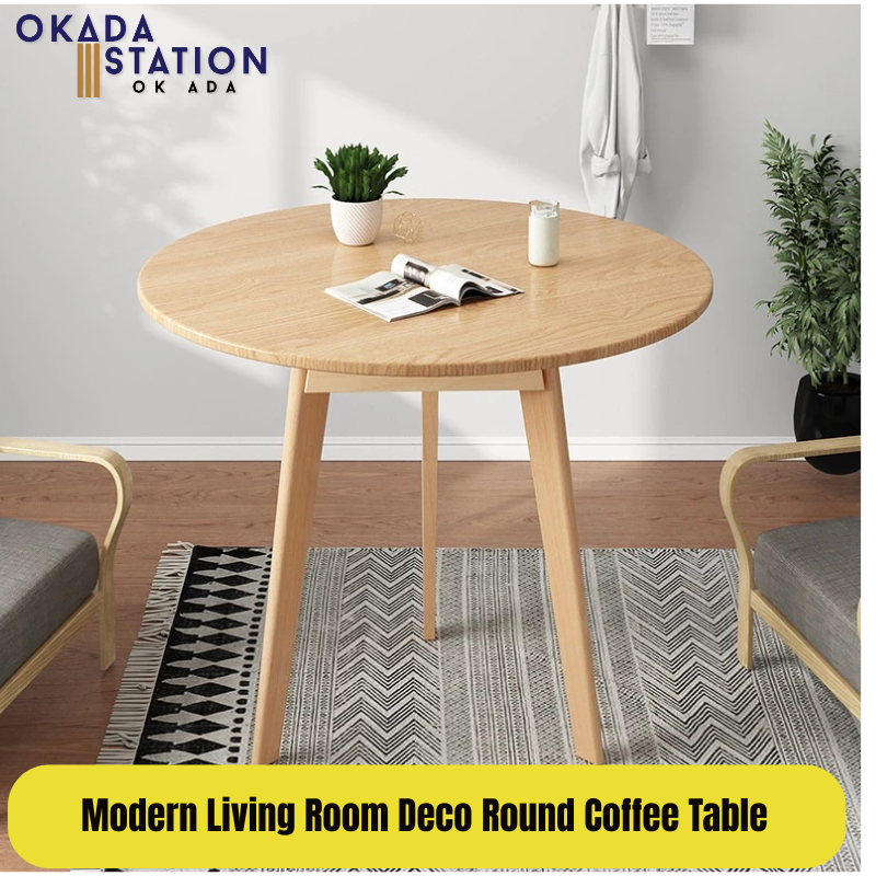 OKADA Minimalist / Modern Living Room / Deco Round Coffee Table / Coffee Table Sofa Side Corner Table