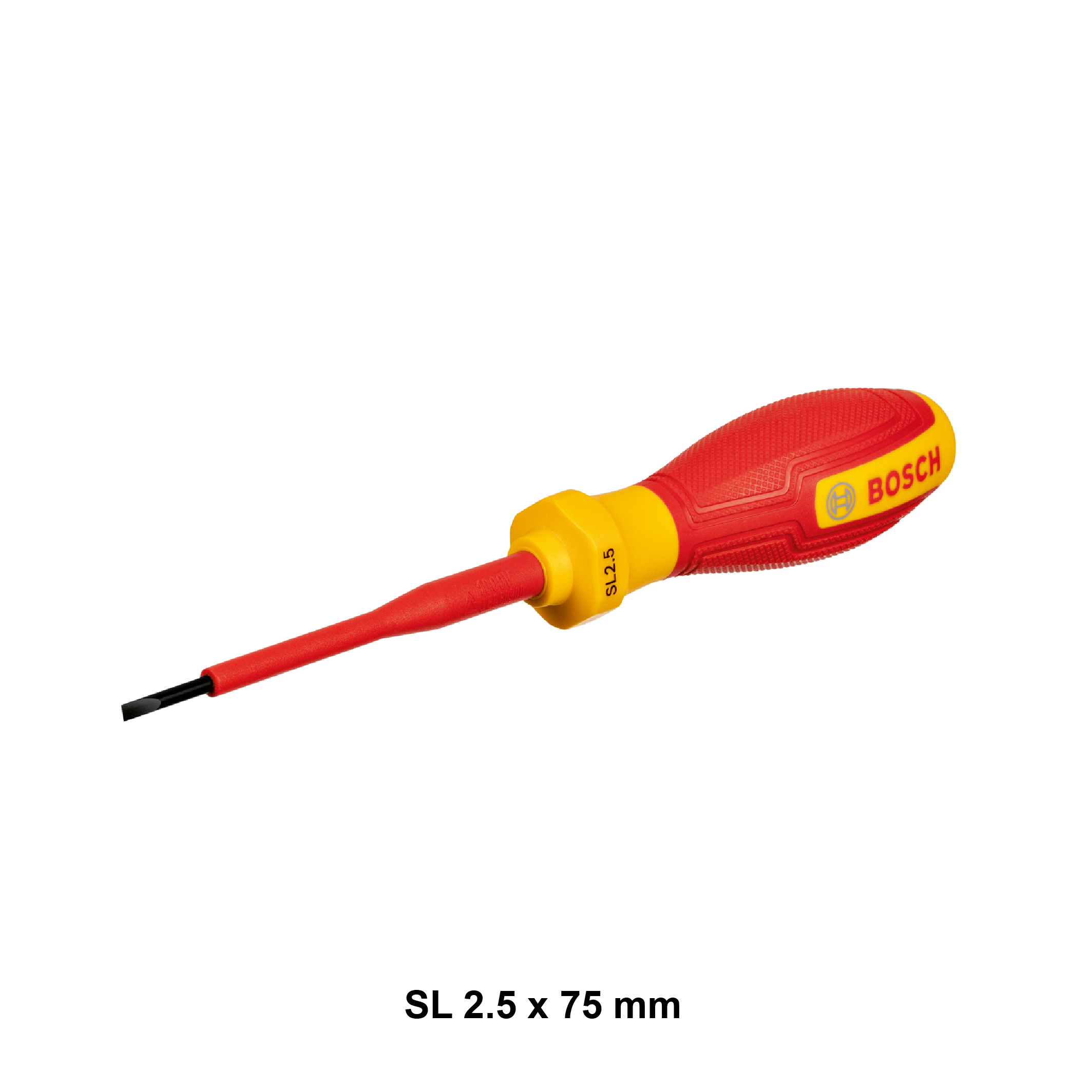 BOSCH Insulated (VDE) Slotted Screwdriver (-)