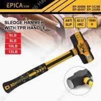 EPICA STAR Sledge Hammer 8LB/10LB/12LB With TPR Handle Anti-Slip Heavy Duty