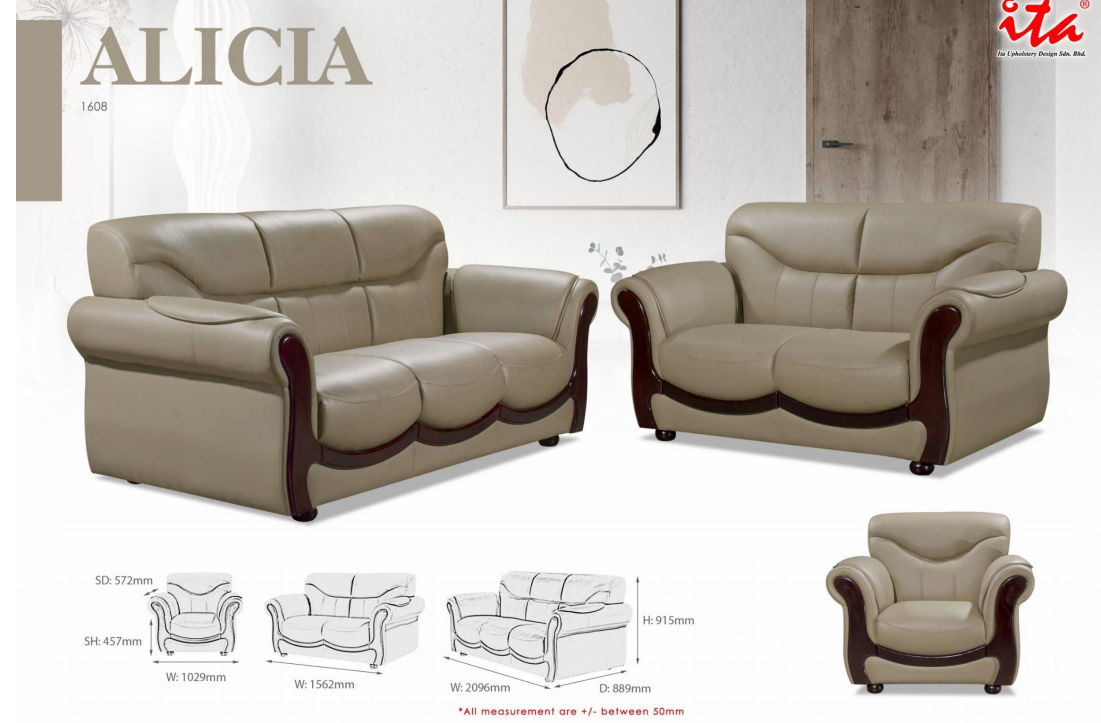 ITA OFFICE SOFA SET - ALICIA 1608