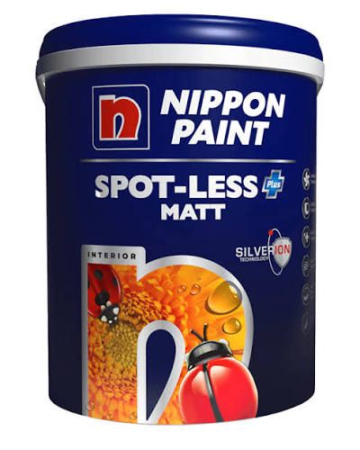 FOR INTERIOR WALL MATT FINISH - 5L NIPPON SPOTLESS PLUS MATT NP OW 1083 P RETICENT WHITE