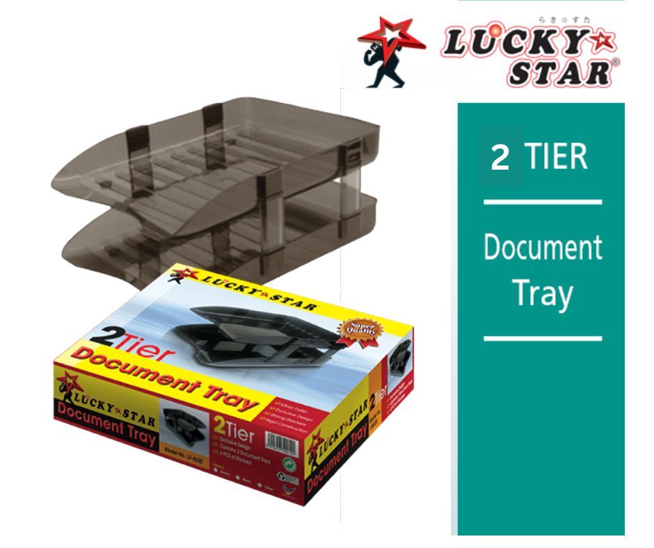 Others *Lucky Star Plastic Document Tray 2-Tier
