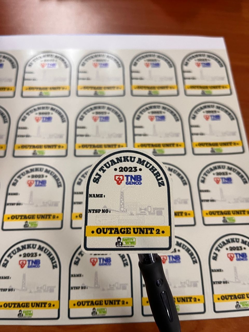 STICKER SAFETY NTSP 5CM
