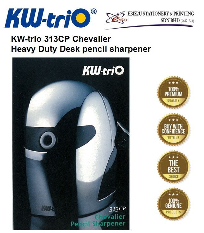 KW-trio 313CP Chevalier Heavy Duty Desk pencil sharpener (desk pencil sharpener, sharpener,pencil sharpener desk clamp, desk clamp pencil sharpener)