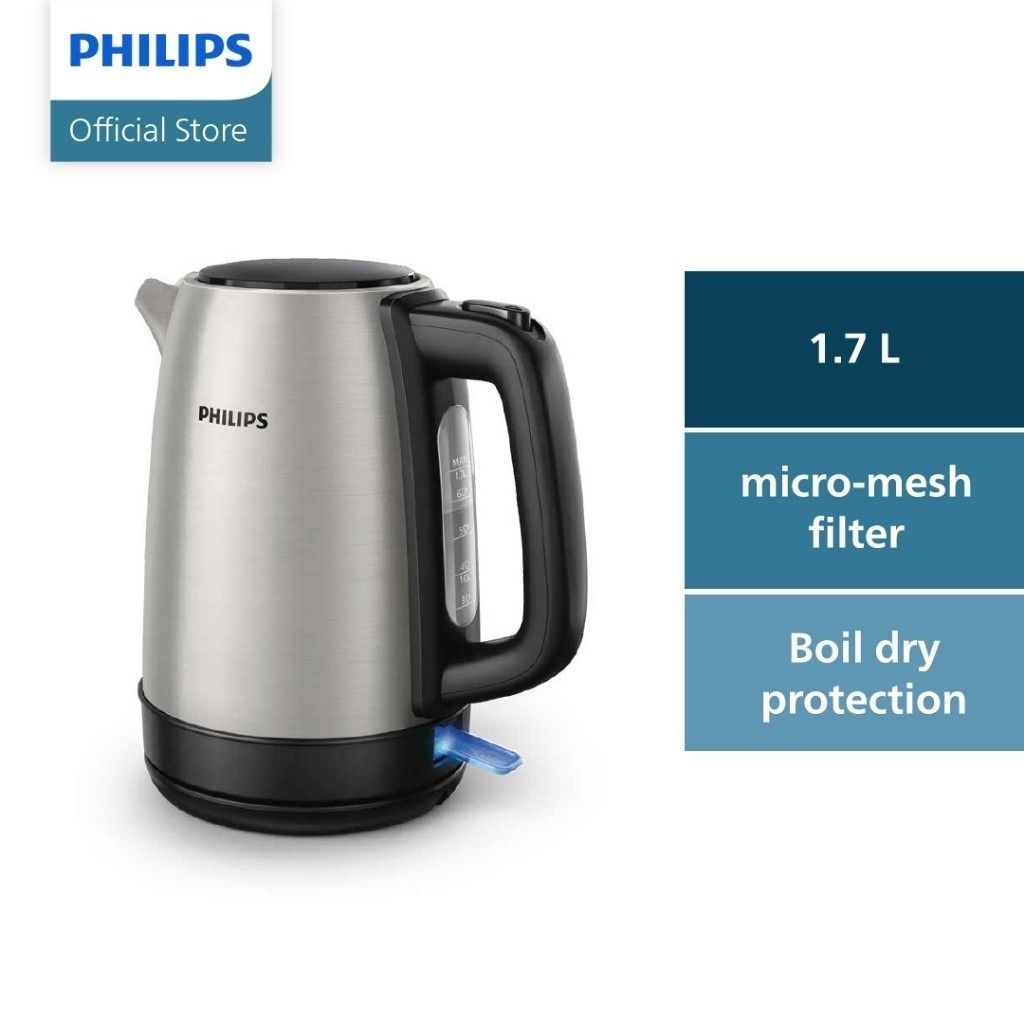 Genuine Malaysia - Philips Daily Collection Kettle (1.7L) HD9350 | HD9350/92
