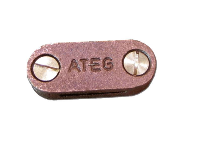 ATEG ADCG253 25 X 3MM LIGHTNING CONDUCTOR FIXING DC TAPE CLIP ALUMINIUM