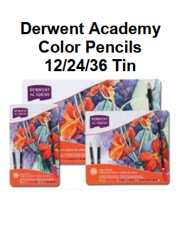 Genuine Malaysia Derwent Academy Product - 36 Tin Derwent Academy Color Pencils 2300225A