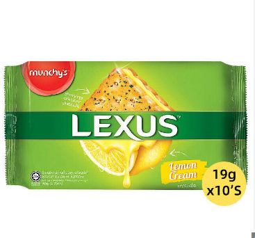Munchy’s Lexus Lemon Cream Sandwich Cracker 190g