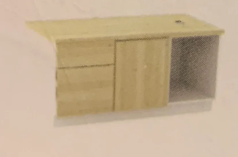 OPEN SHELF+SWINGING DOOR (L)+FIXED PEDESTAL 1D1F