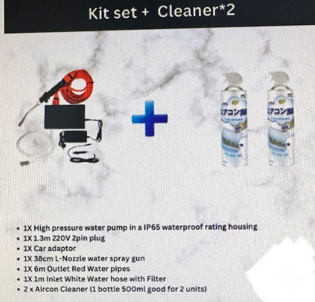 Aircond Servicing kit (Kit set + Cleaner)