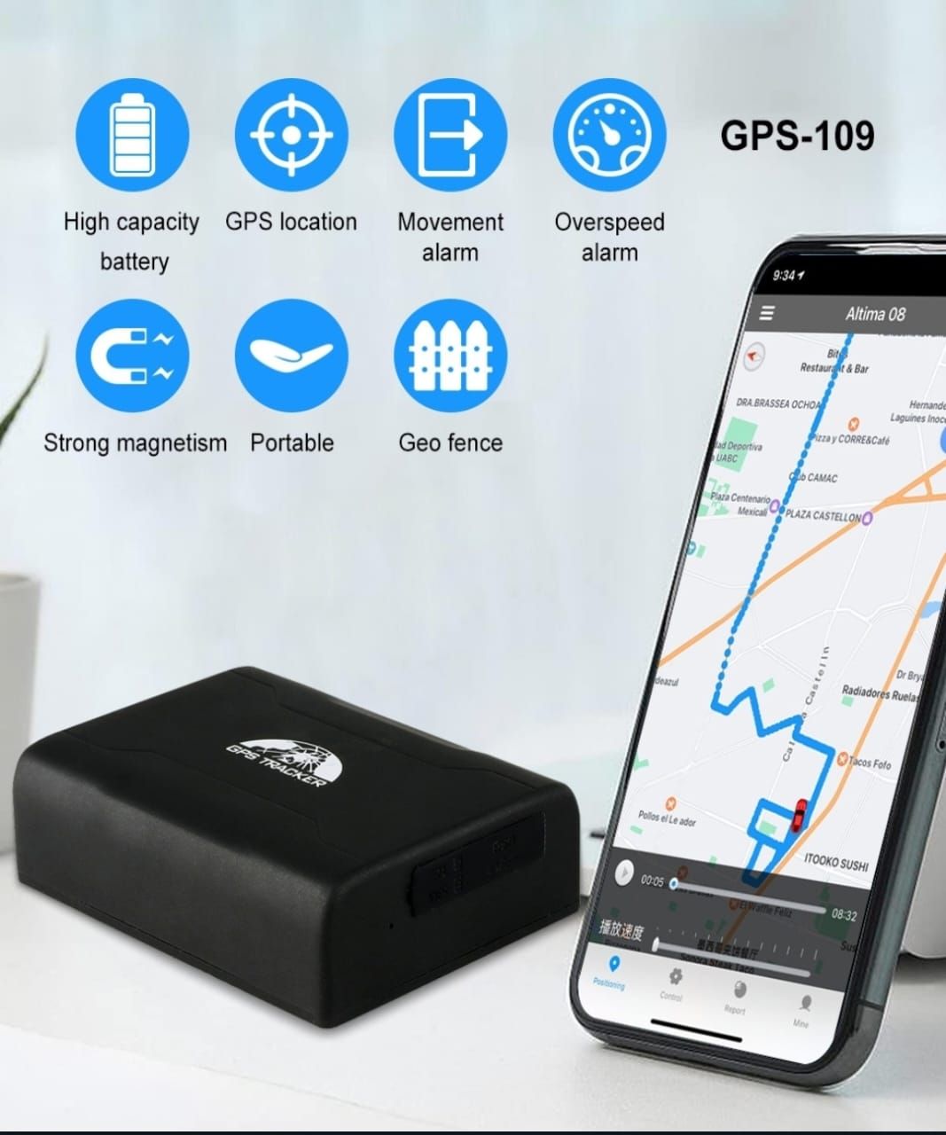 109 GPS TRACKER 109 (With Sim Card)