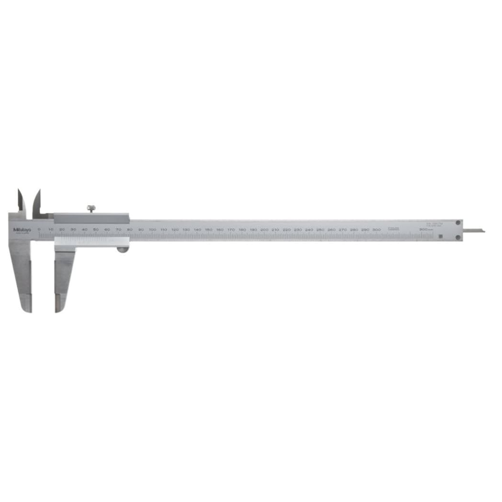 Mitutoyo 530-322 Vernier Caliper, Stainless Steel, 0-300mm Range, -0.08mm Accuracy, 0.05mm Resolution