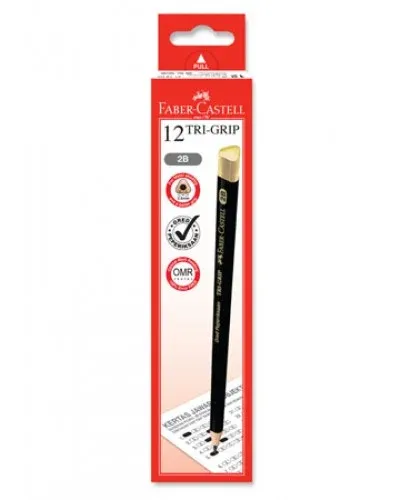 FABER CASTELL TRI-GRIP 2B PENCILS GOLD 6BOX/PKT