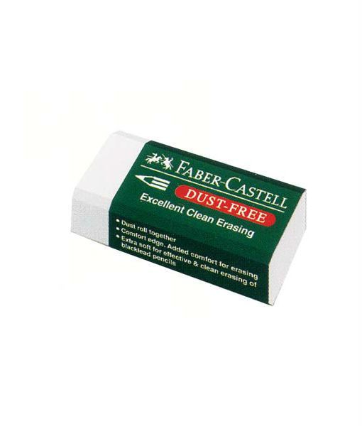 FABER CASTELL DUST FREE ERASER WITH SLEEVE - 7805 - BOX OF 30pcs(FC188548)