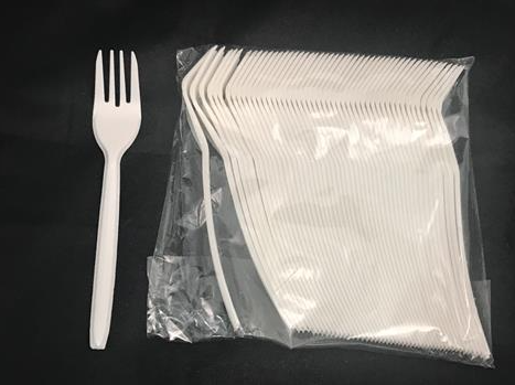 6 1/2" PLASTIC FORK - PW