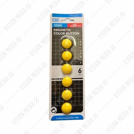 Others * CBE Magnetic Button 20mm yellow