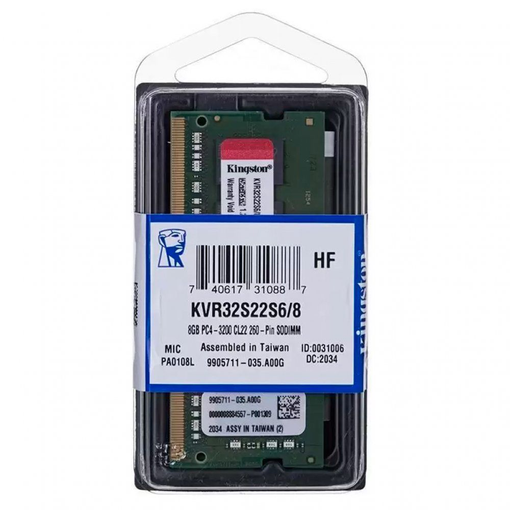 KINGSTON 8GB DDR4 3200MHZ NoteBook