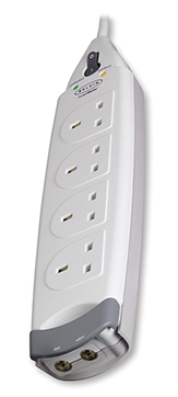 BELKIN 4 WAY SURGE WITH Ariel PROTECTION-2 METER F9H402sa2M-MY