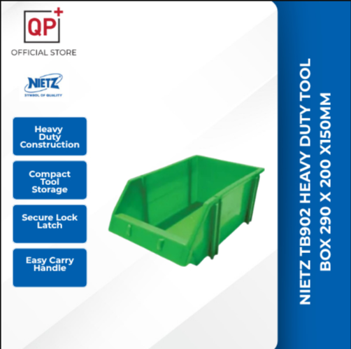 NIETZ TB902 HEAVY DUTY TOOL BOX 290 X 200 X150MM | KOTAK PERALATAN | 工具箱-GREEN
