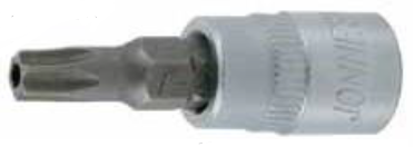 JONNESWAY 1/4" DR. STAR BIT SOCKET (TAMPERPROOF), SIZE: T8