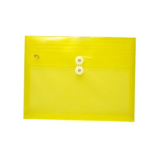 Deli A4 File Bag With String Yellow 5512