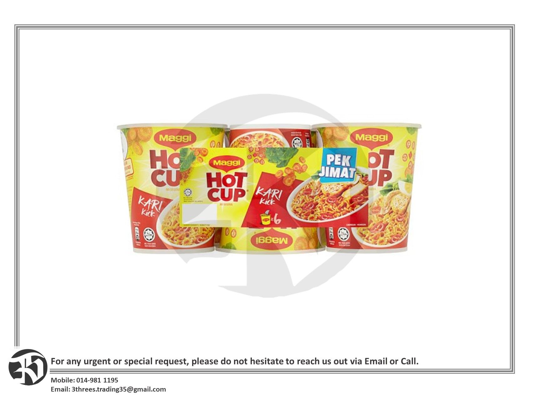 MAGGI HOT CUP CURRY (6'sX59g)