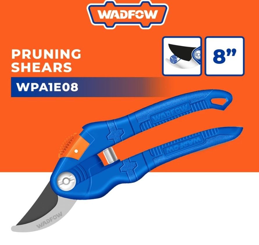 WADFOW PRUNING SHEARS OF METAL COVERED WITH PLASTIC HANDLE CARBON STEEL (8" X 200MM) WPA1E08
