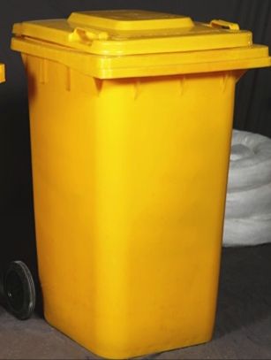 *240L ProSafe Portable Oil Spill Wheelie Bin (Colour : YELLOW)