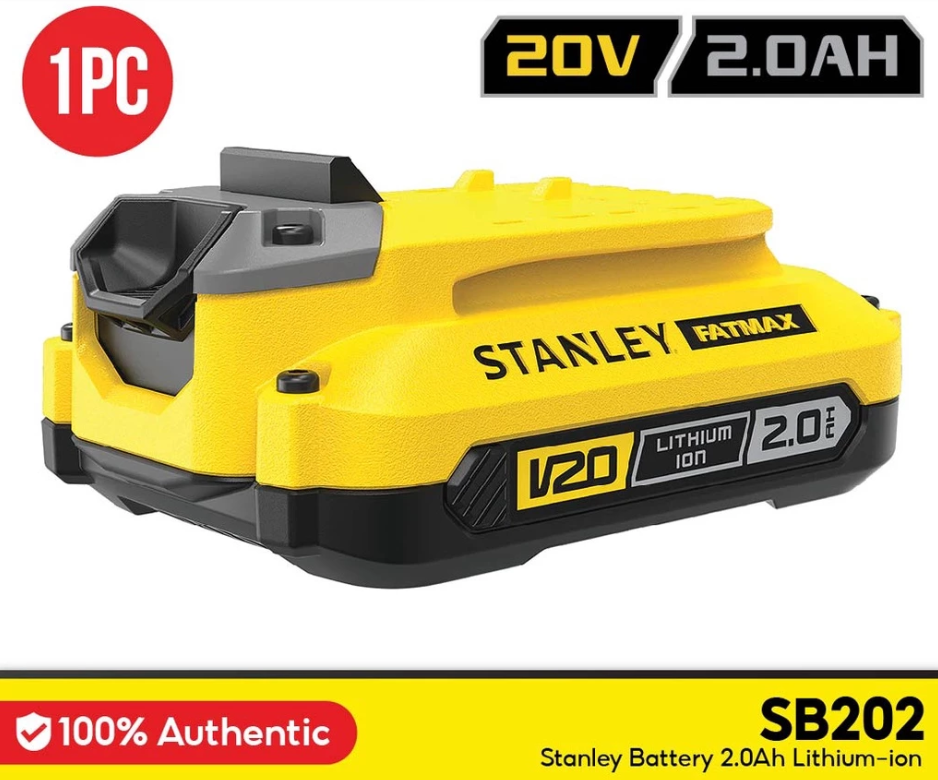 STANLEY FATMAX® V20 2.0AH LITHIUM-ION BATTERY (20V) SB202
