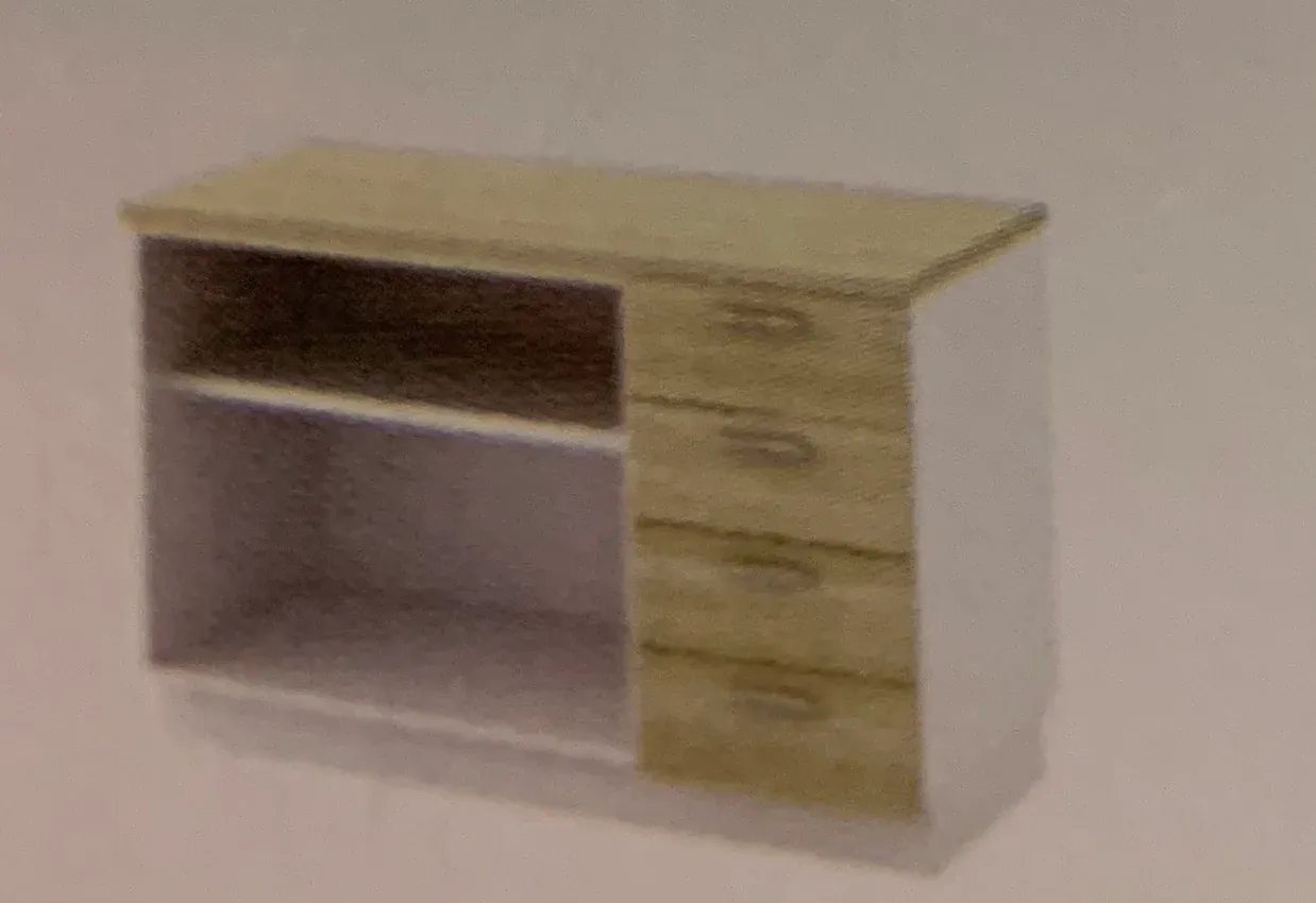 OPEN SHELF +FIXED PEDESTAL 4D