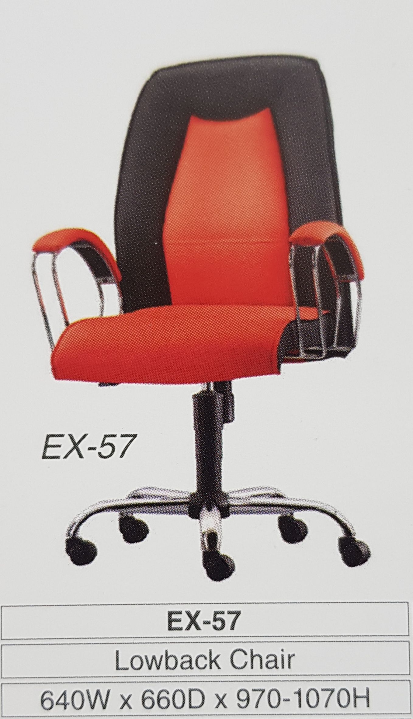 Camellia EX-57 ERGONOMIC LOW BACK OFFICE CHAIR - FABRIC / Camellia / LOW BACK CHAIR / OFFICE CHAIR / ERGONOMIC OFFICE CHAIR / FABRIC CHAIR / ERGONOMIC CHAIR / EX-57 / CHAIR