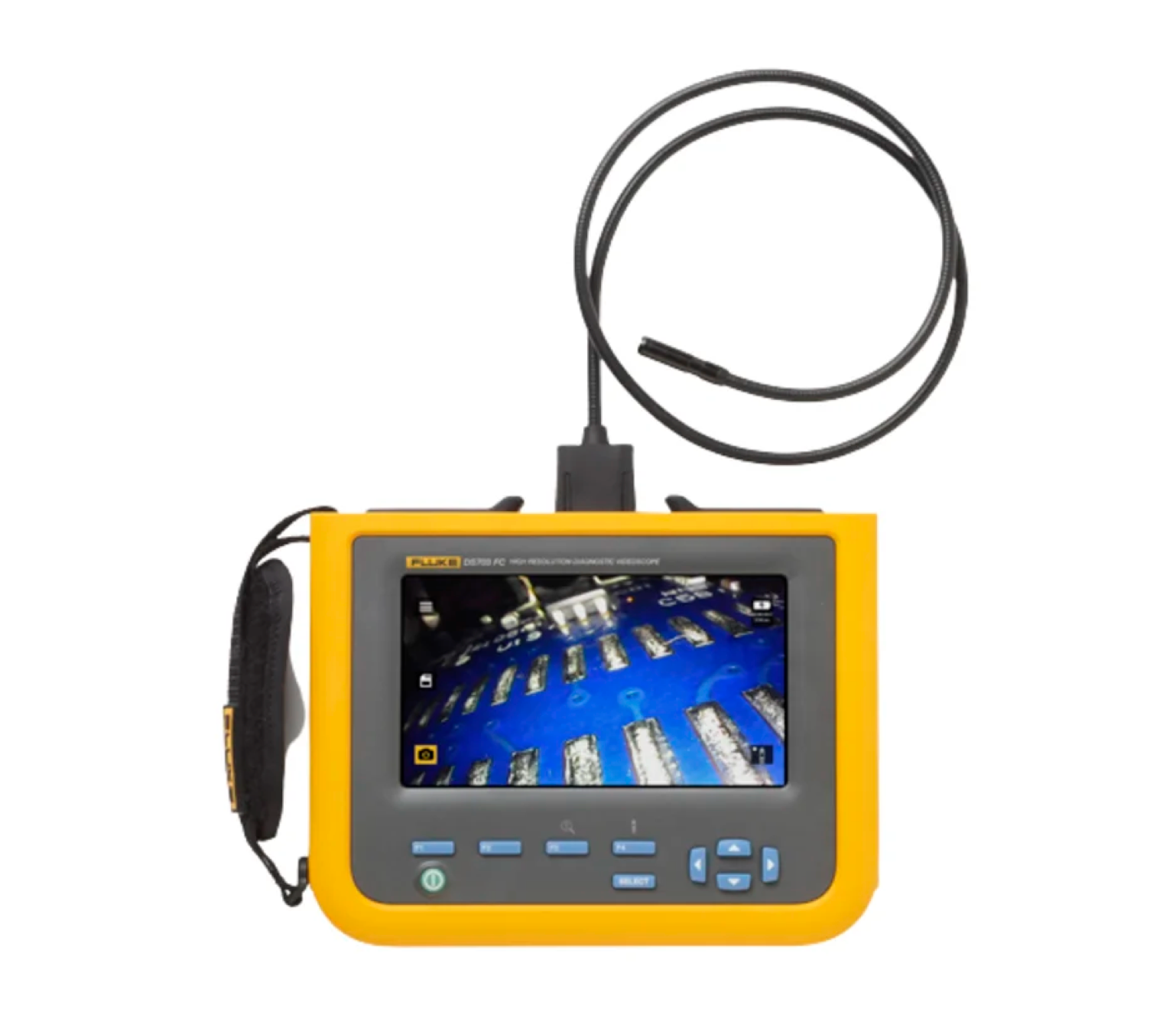 *Fluke FLK-DS703 8.5mm probe Videoscope, 1.2m Probe Length, 1280 x 720pixels Resolution, LED Illumination, Elastomer Coated Steel