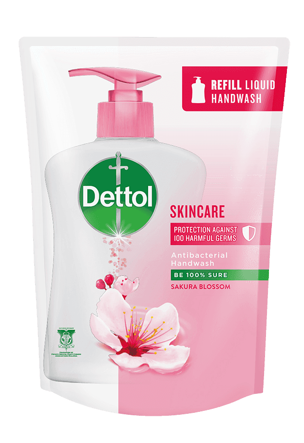 Dettol Hand Wash Skincare (Refill) - 225ml / Dettol Handwash / Hand Soap # Antibacterial # Pencuci Tangan # Membasmi 99.9% Kuman # PH Balance # Hygienic Ingredient