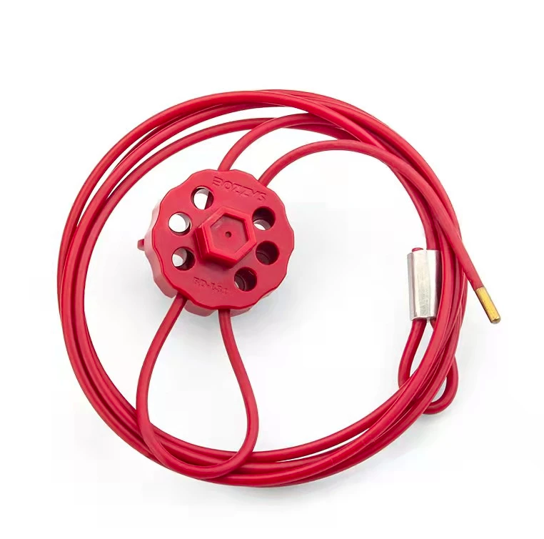 ECONOMY CABLE LOCKOUT STAINLESS STEEL NYLON CABLE COATED SIMILAR SPEC MODEL V-EL2 LOCKOUT TAGOUT