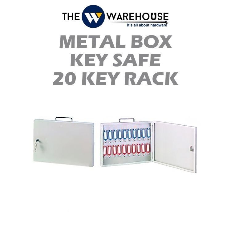 METAL BOX KEY SAFE - 20 KEY RACK