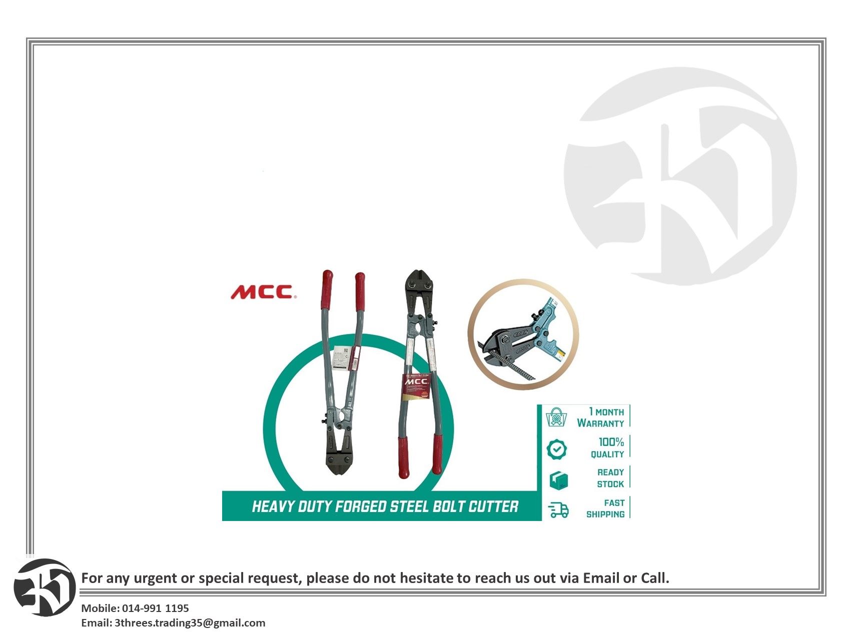 PRESTAR MHE MCC heavyduty bolt cutter