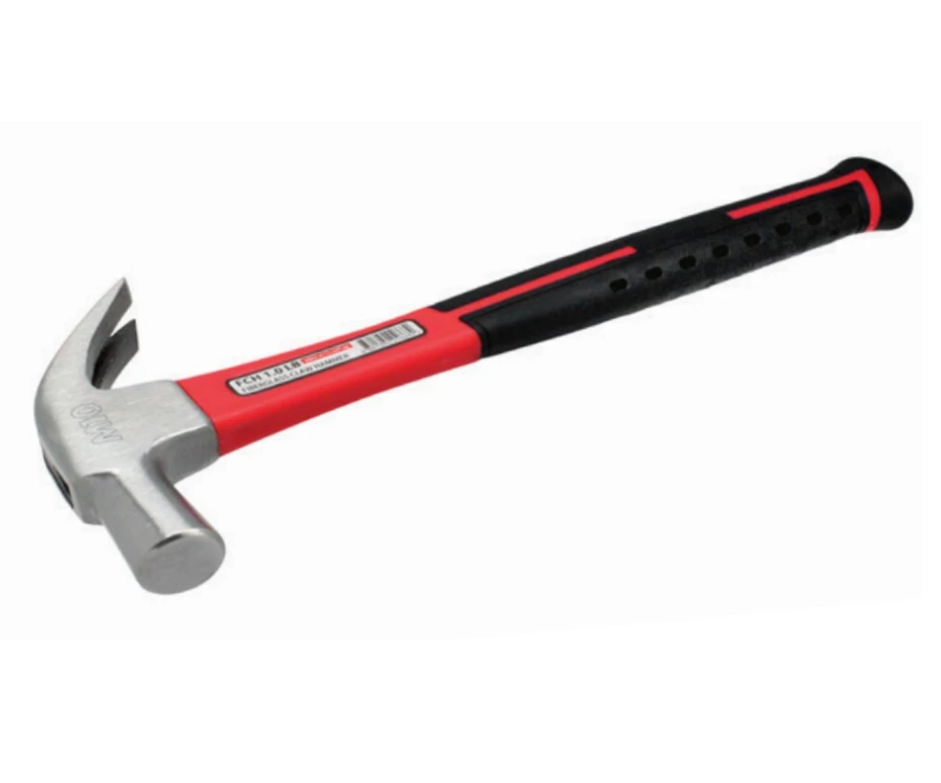 M10 FIBERGLASS HANDLE CLAW HAMMER – 16 OZ (FCH-1.0)