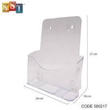 Acrylic Brochure Display Stand Catalog Magazine Book Holder Stand A4 Size