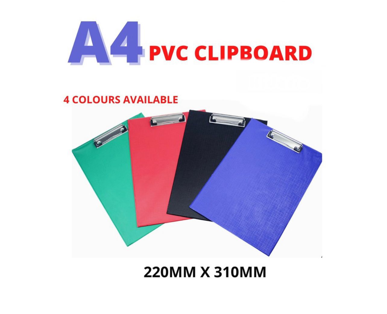 NA A4 WIRE CLIPBOARD ( SINGLE / FRONT COVER) 220mm X 310mm