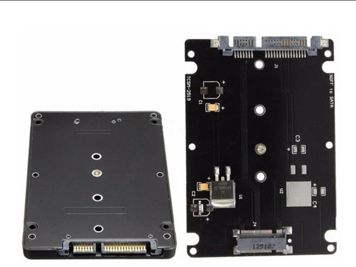 B+M key Socket 2 M.2 msata NGFF SATA SSD to 2.5 SATA Adapter Enclosure Case