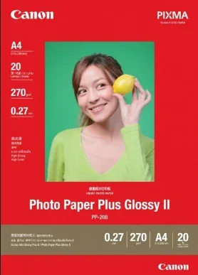 CANON Photo Paper Plus Glossy II (270g/m2) PP-208 A4 (20 sheets)