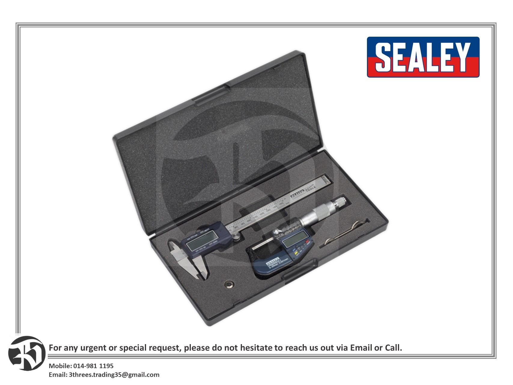 Digital Measuring Set (0mm-25mm) - 2 Pieces