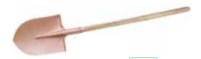 Temo 1450mm Safety Round Mouth Shovel - Al-Br