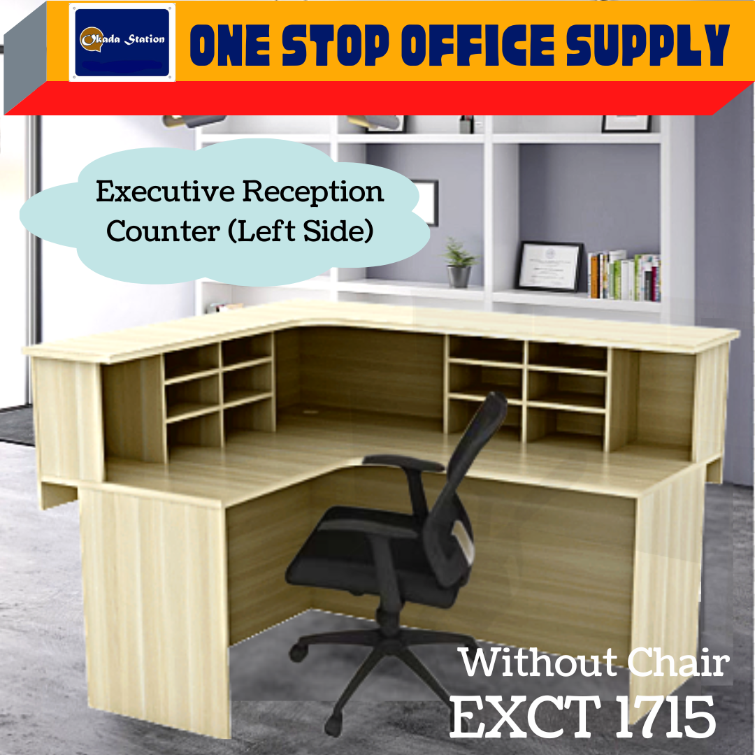 EX-SERIES EXECUTIVE RECEPTION COUNTER (EXCT 1715) / EX-SERIES / RECEPTION COUNTER / COUNTER TABLE / OFFICE COUNTER / COUNTER / SHOP COUNTER / EXCT 1715 / L-SHAPE COUNTER