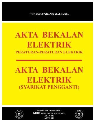 Buku Akta Bekalan Elektrik